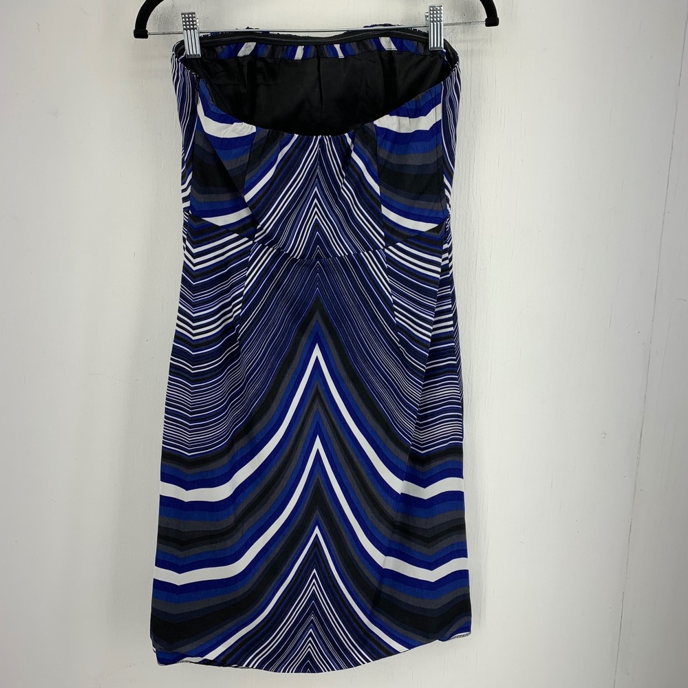 The Limited Womens 8 Strapless Mini Dress Y2K Summer Beach Artsy Dark Statement - Picture 6 of 11